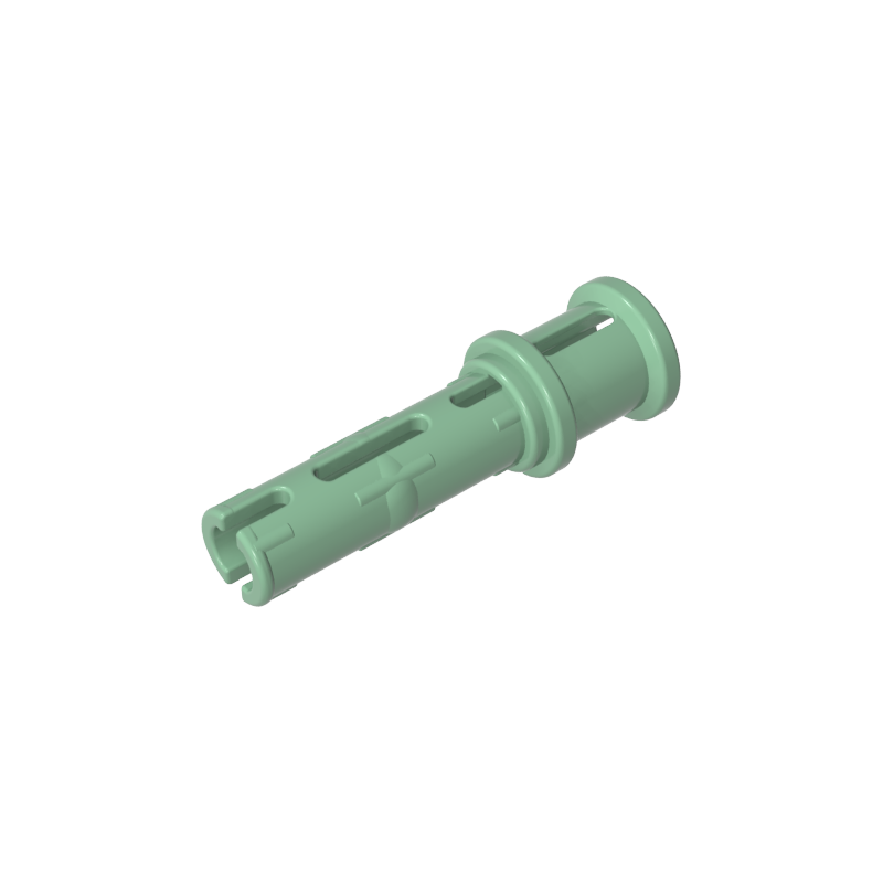 GDS-923 - Technic Pin Long with Friction Ridges Lengthwise and Stop Bush [Ridge Near Rim]