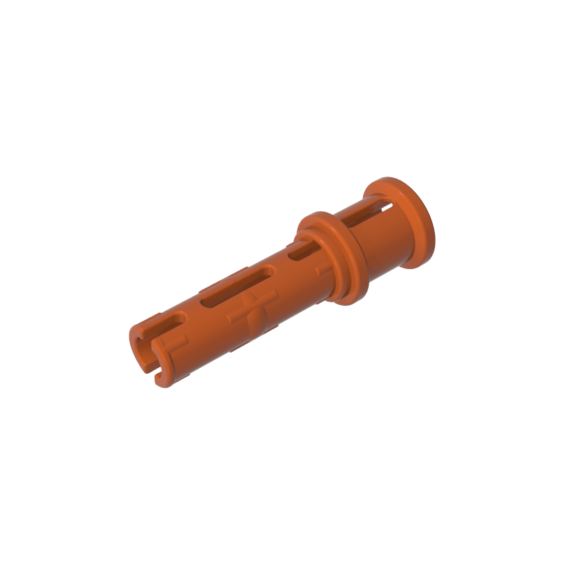 GDS-923 - Technic Pin Long with Friction Ridges Lengthwise and Stop Bush [Ridge Near Rim]