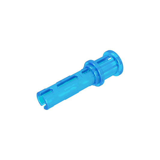 GDS-923 - Technic Pin Long with Friction Ridges Lengthwise and Stop Bush [Ridge Near Rim]