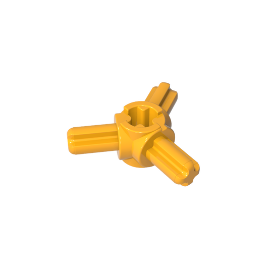 GDS-933 - Technic Axle Connector Hub with 3 Axles at 120 Degrees