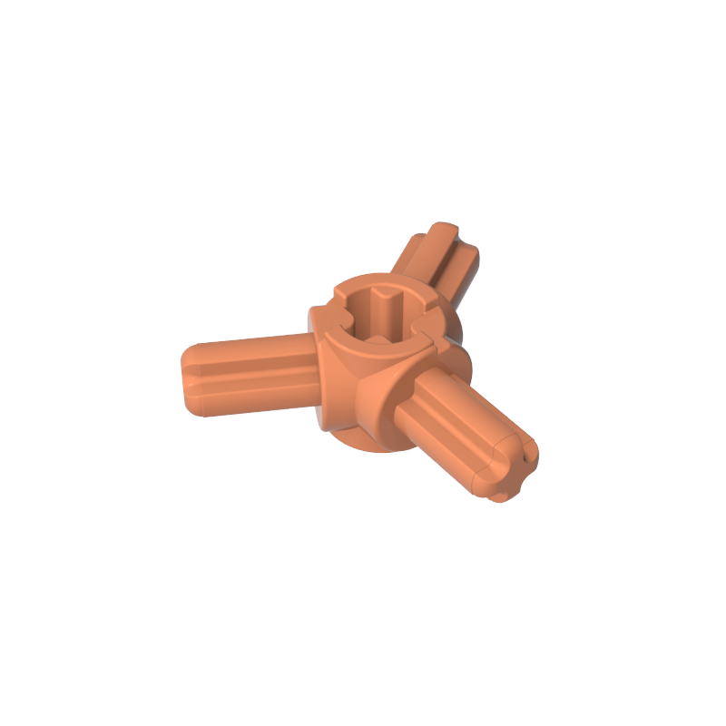GDS-933 - Technic Axle Connector Hub with 3 Axles at 120 Degrees