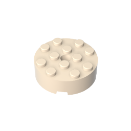 GDS-952 - Brick Round 4 x 4 [Centre Hole]