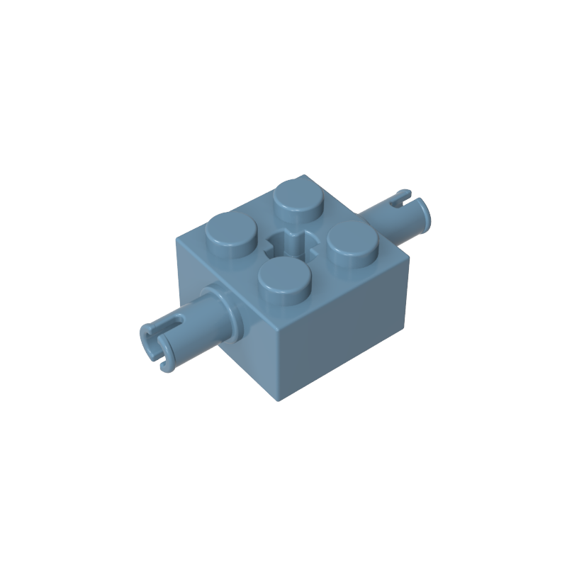 GDS-954 - Brick Special 2 x 2 with 2 Pins and Axle Hole