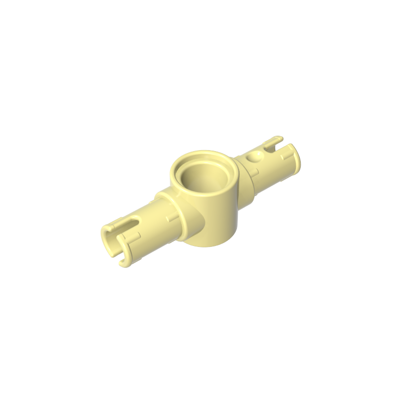 GDS-959 - Technic Pin Connector Hub with 2 Pins with Friction Ridges Lengthwise [Big Squared Pin Holes]