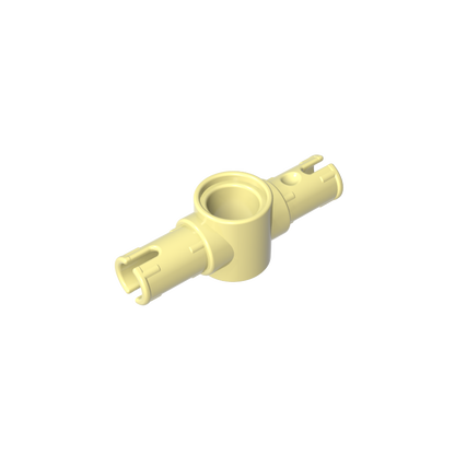 GDS-959 - Technic Pin Connector Hub with 2 Pins with Friction Ridges Lengthwise [Big Squared Pin Holes]
