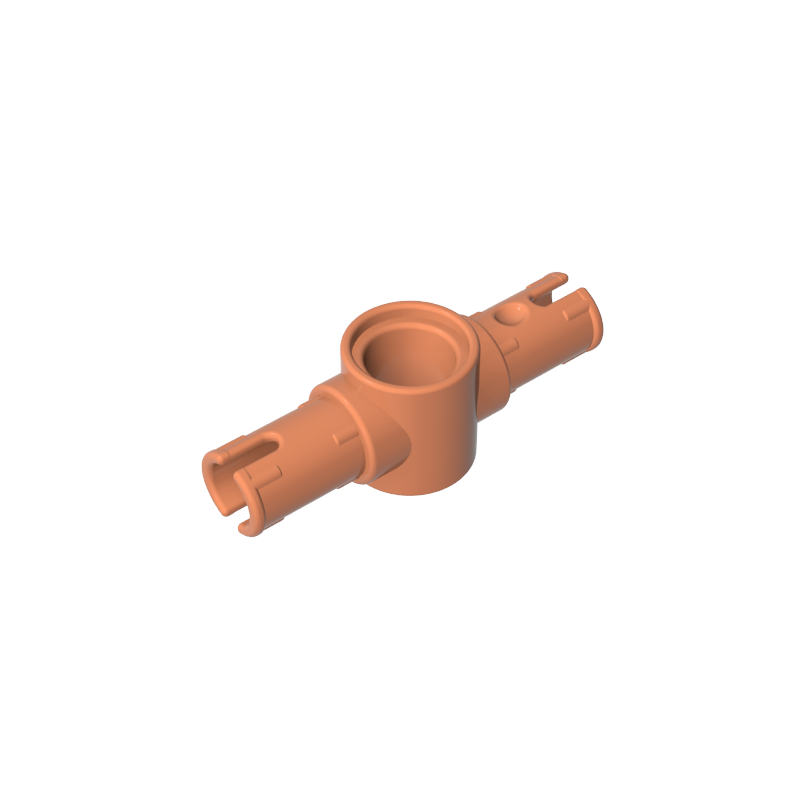 GDS-959 - Technic Pin Connector Hub with 2 Pins with Friction Ridges Lengthwise [Big Squared Pin Holes]