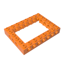 GDS-974 - Technic Brick 6 x 8 with Open Center 4 x 6