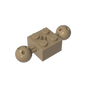 GDS-977 - Technic Brick Special 2 x 2 with 10.2mm Balls with Holes and Axle Hole