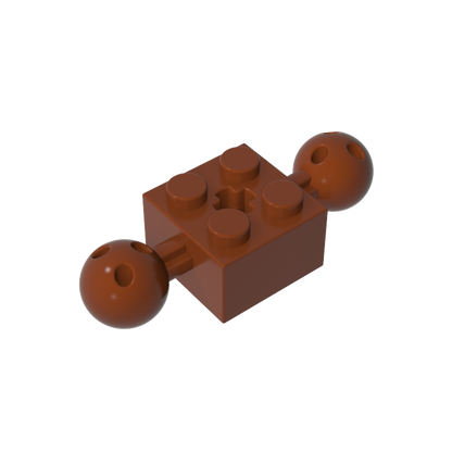 GDS-977 - Technic Brick Special 2 x 2 with 10.2mm Balls with Holes and Axle Hole