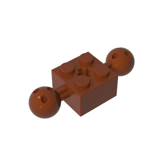 GDS-977 - Technic Brick Special 2 x 2 with 10.2mm Balls with Holes and Axle Hole