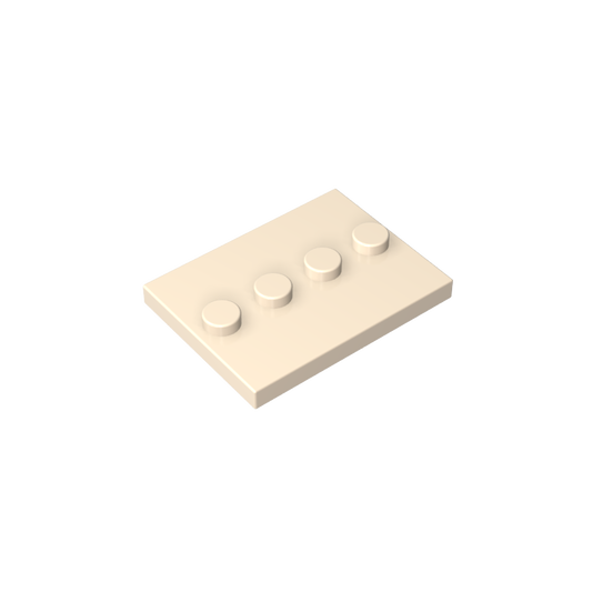 GDS-980 - Plate Special 3 x 4 with 1 x 4 Center Studs [Plain]