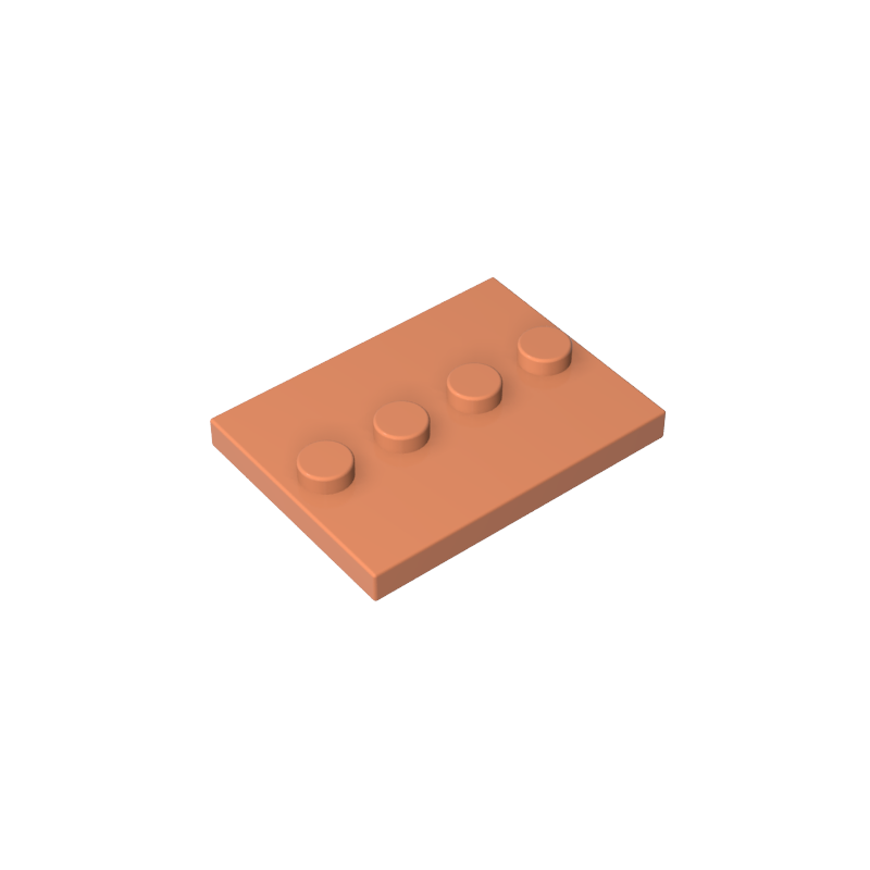 GDS-980 - Plate Special 3 x 4 with 1 x 4 Center Studs [Plain]