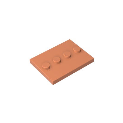 GDS-980 - Plate Special 3 x 4 with 1 x 4 Center Studs [Plain]