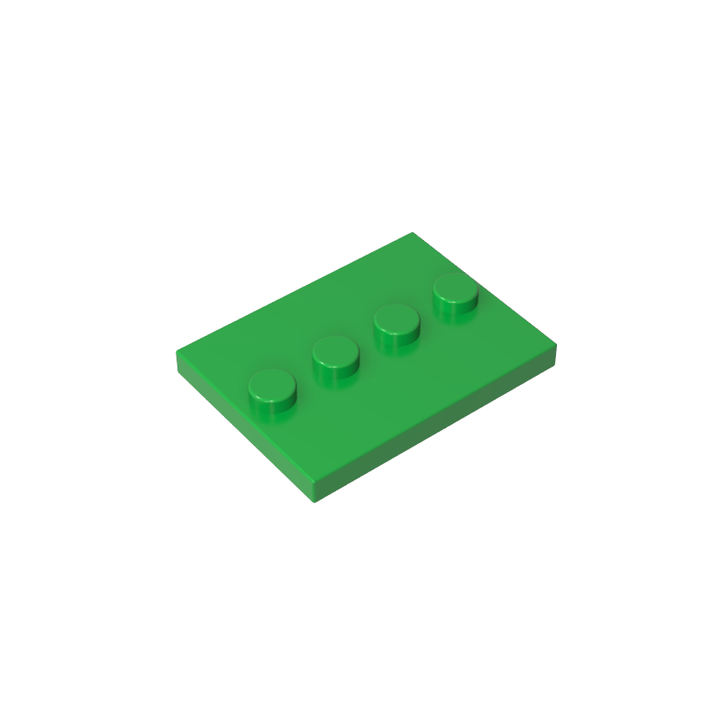 GDS-980 - Plate Special 3 x 4 with 1 x 4 Center Studs [Plain]