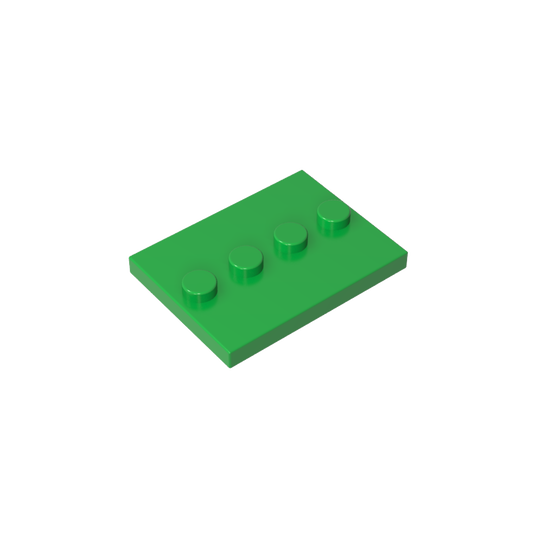 GDS-980 - Plate Special 3 x 4 with 1 x 4 Center Studs [Plain]