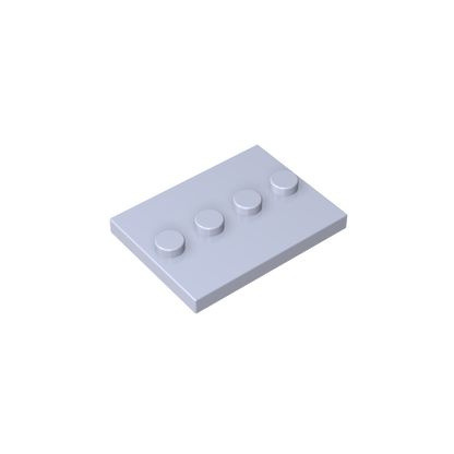 GDS-980 - Plate Special 3 x 4 with 1 x 4 Center Studs [Plain]