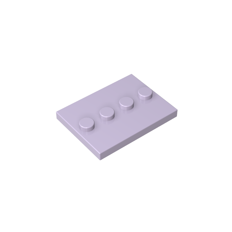 GDS-980 - Plate Special 3 x 4 with 1 x 4 Center Studs [Plain]