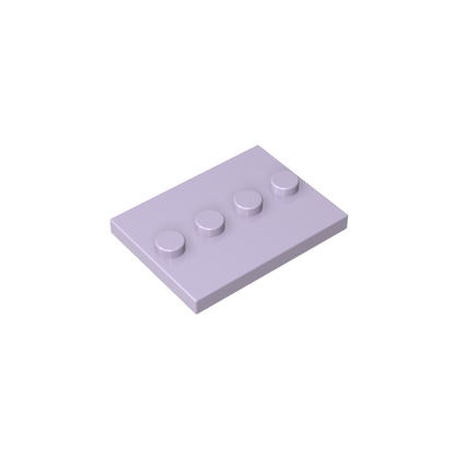 GDS-980 - Plate Special 3 x 4 with 1 x 4 Center Studs [Plain]