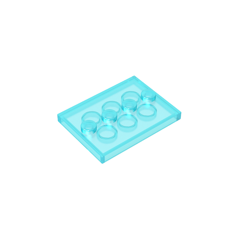 GDS-980 - Plate Special 3 x 4 with 1 x 4 Center Studs [Plain]