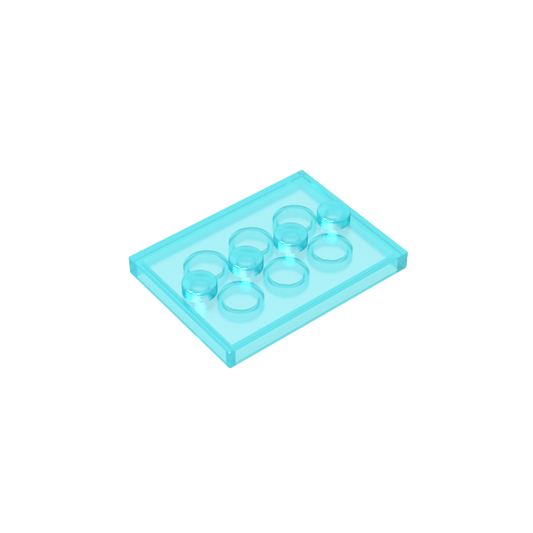 GDS-980 - Plate Special 3 x 4 with 1 x 4 Center Studs [Plain]