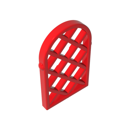 GDS-989 - Window 1 x 2 x 2 2/3 Pane Lattice Diamond with Rounded Top