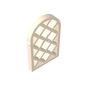 GDS-989 - Window 1 x 2 x 2 2/3 Pane Lattice Diamond with Rounded Top