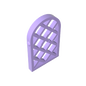 GDS-989 - Window 1 x 2 x 2 2/3 Pane Lattice Diamond with Rounded Top