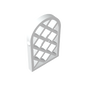 GDS-989 - Window 1 x 2 x 2 2/3 Pane Lattice Diamond with Rounded Top