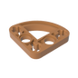 GDS-990 - Technic Beam 3 x 3 L-Shape with Quarter Ellipse Thin