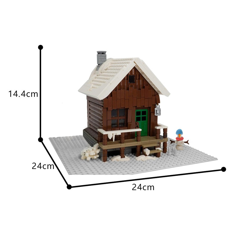MOC-135641 Snowy Winter Cabin