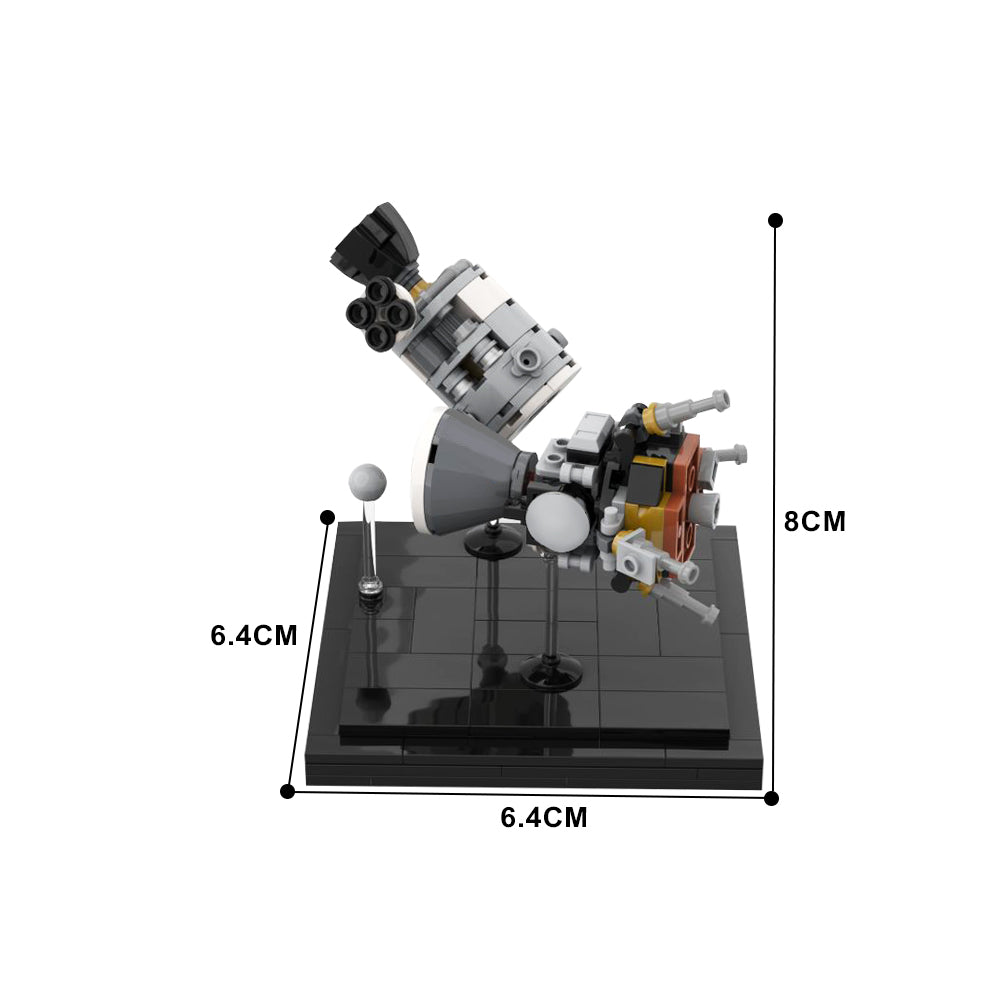 MOC-73463 Apollo 13 Diorama ¨C CSM 'Odyssey' & LM 'Aquarius' [1:110 scale]