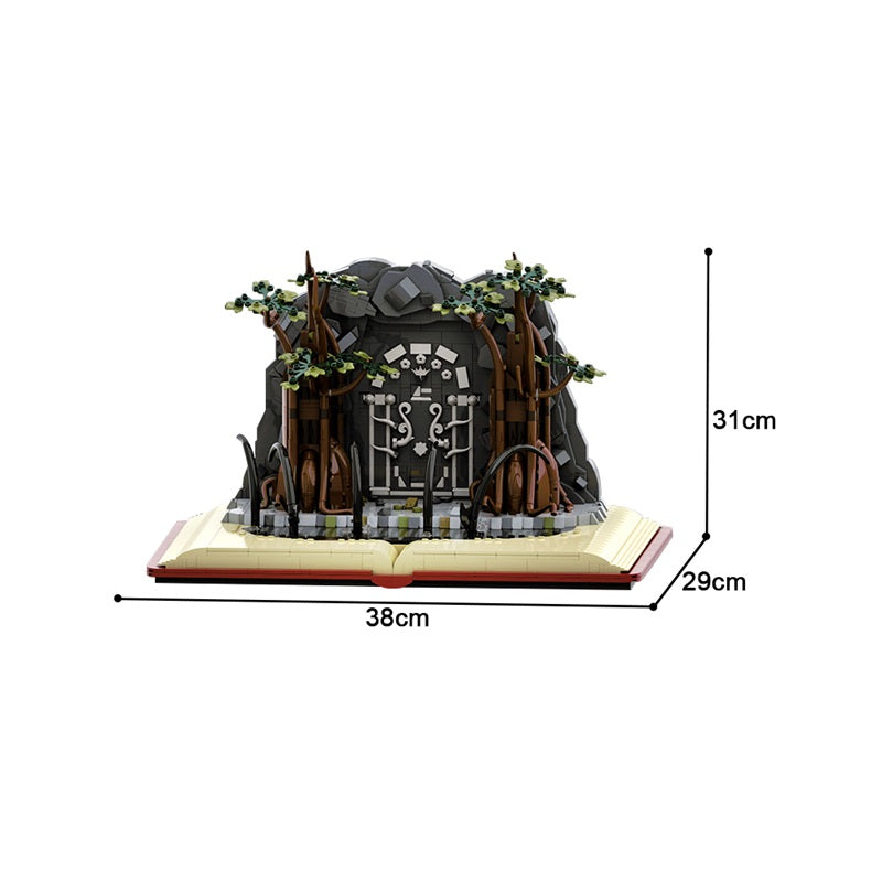 MOC-169428 The Fellowship of the Ring - Minifigures Display Stand (Doors of Durin / Moria)