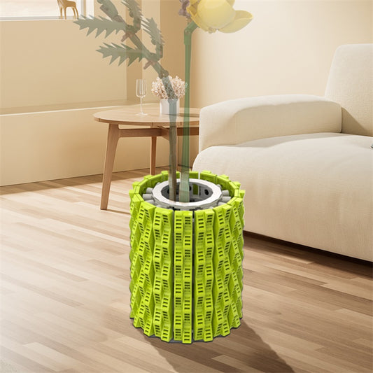 MOC-18192 Smal an Roun Gree Flowe Vase