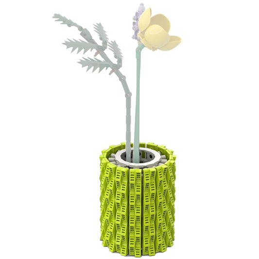 MOC-18192 Smal an Roun Gree Flowe Vase