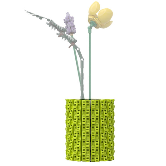MOC-18192 Smal an Roun Gree Flowe Vase