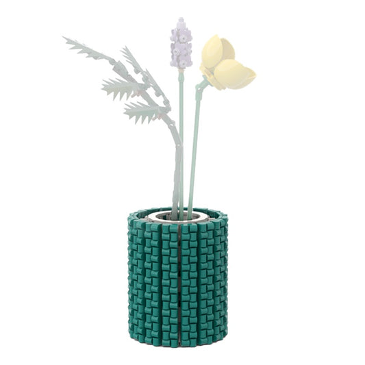 MOC-18207 Smal an Roun Turquois Flowe Vase