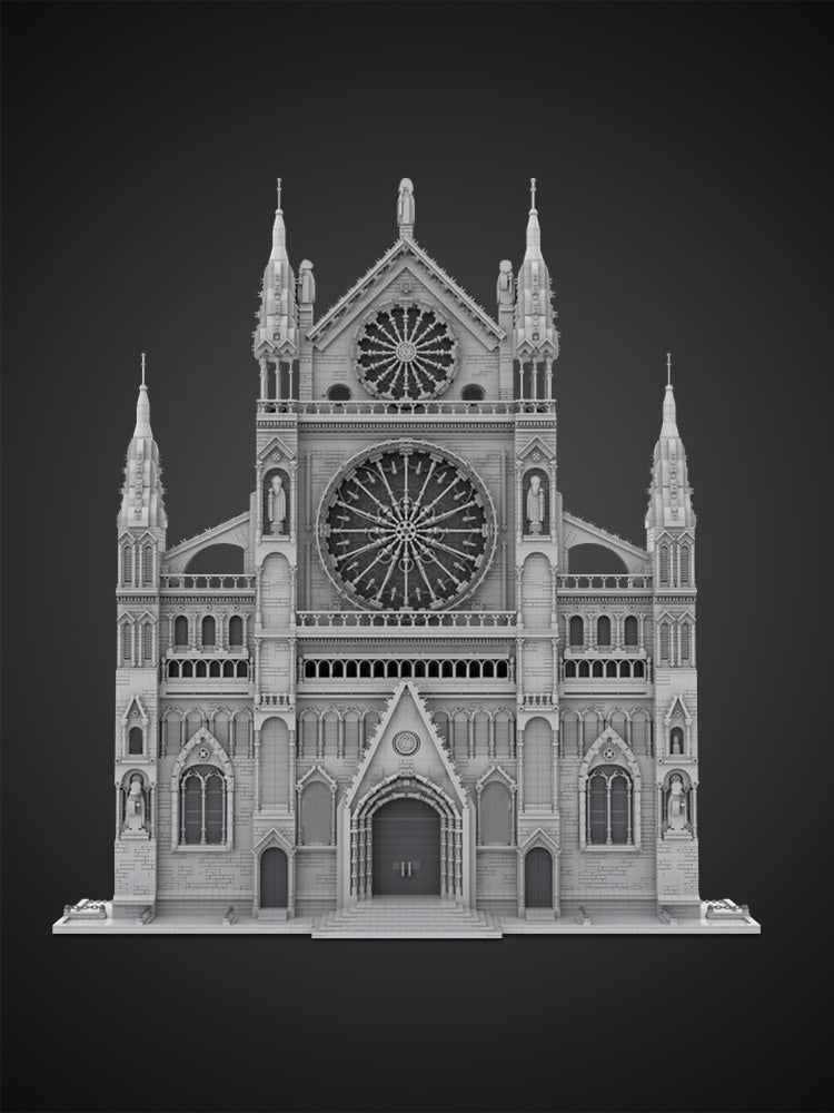 MOC-199891 Gothic Cathedral Facade