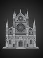 MOC-199891 Gothic Cathedral Facade