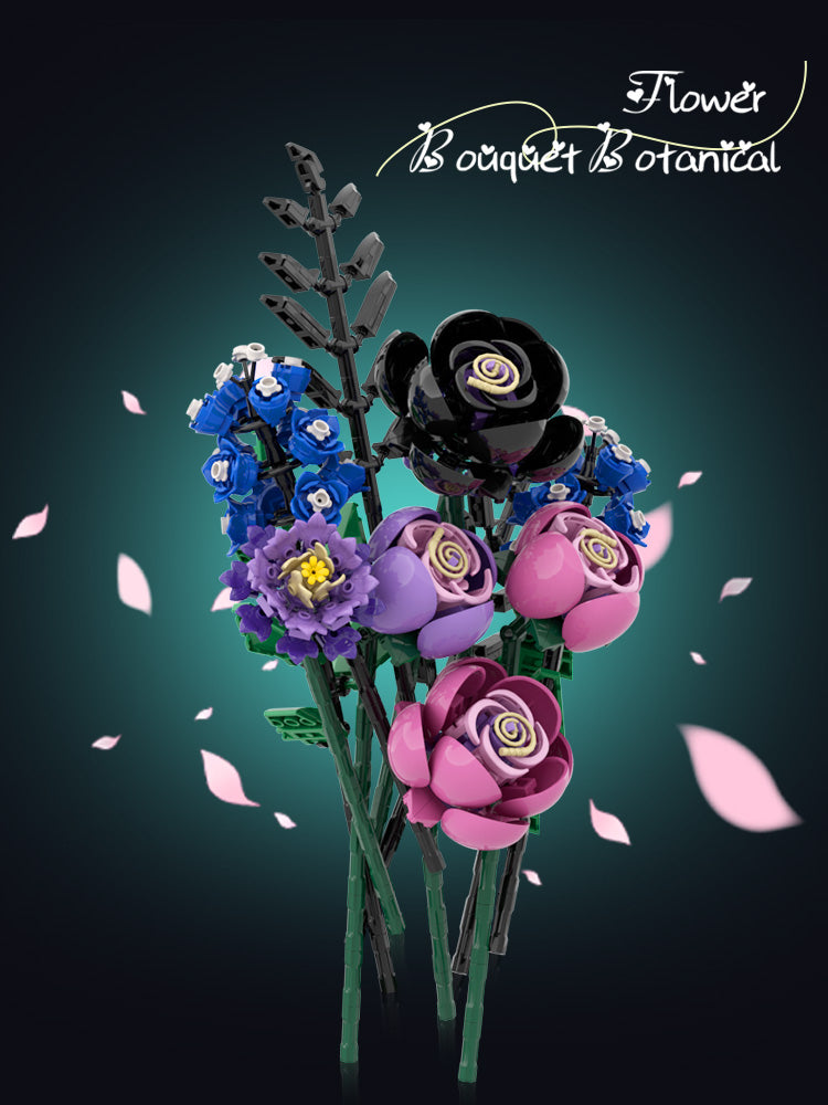 Cool color flower (design)