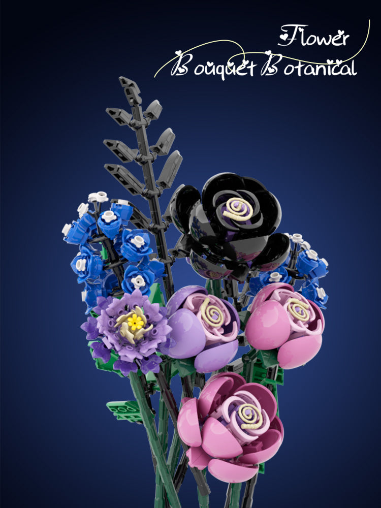 Cool color flower (design)