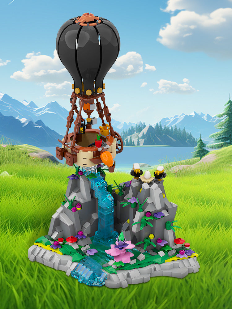 MOC-188553 Air Balloon Diorama– MOC Brick Store