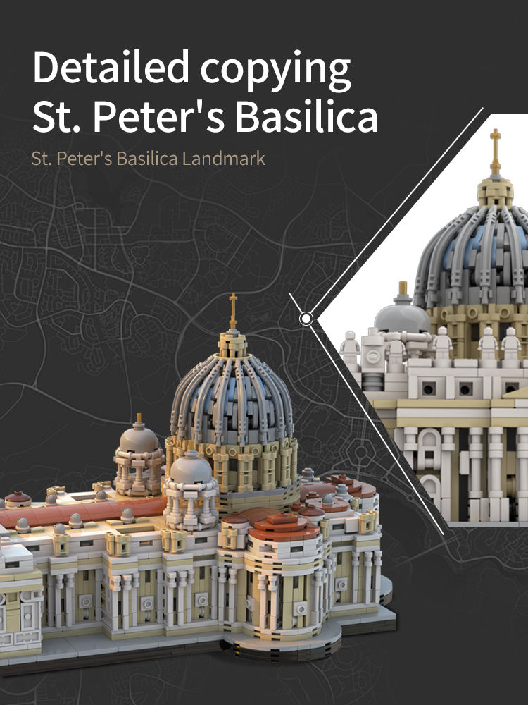 MOC-205664 Saint Peter's Basilica 1:800 – MOC Brick Store