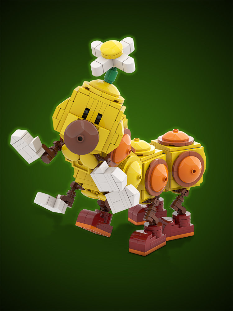 MOC-163071 Happy Wiggler - Posable Display Figure 02 - Super Mario Bros