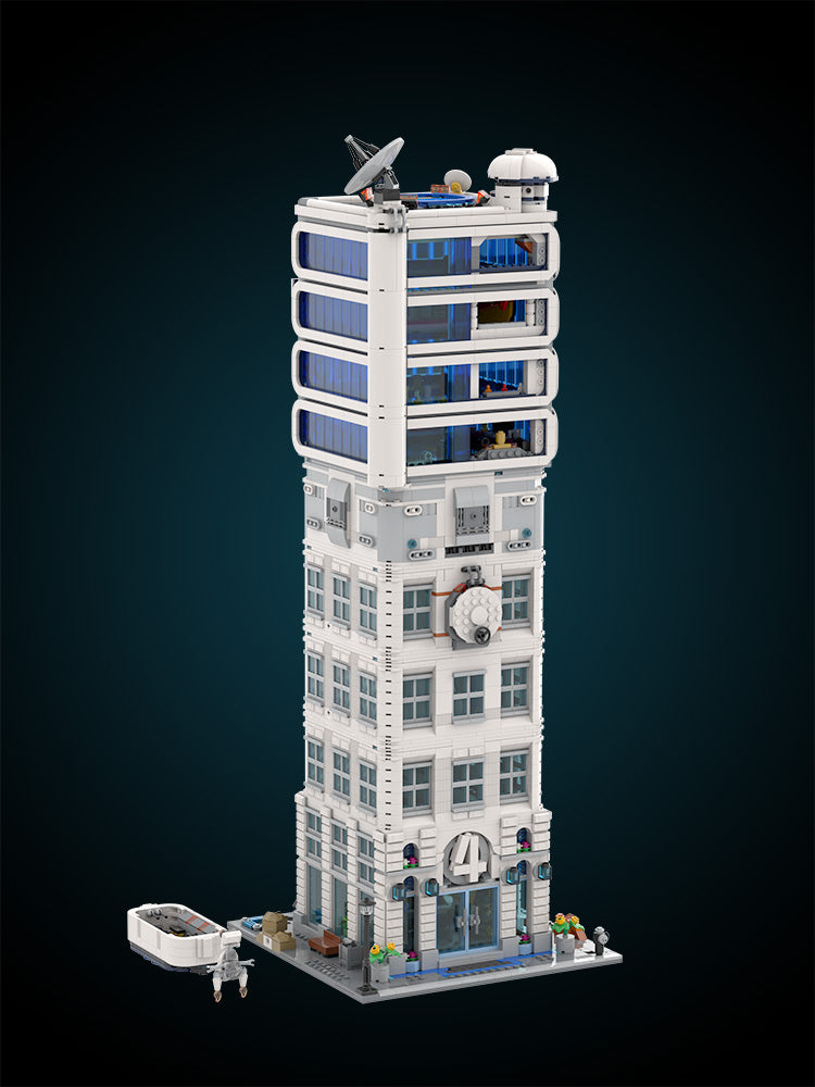 MOC-178264 Fantastic 4 Modular Baxter Building - Classic Space Academy