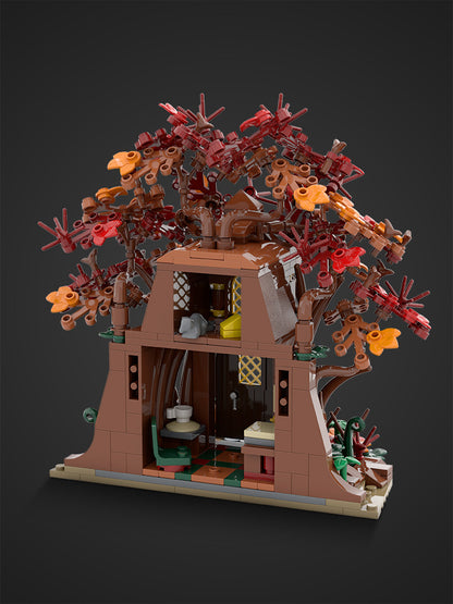 Woodland Elf House in Autumn