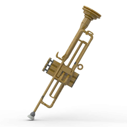 Trumpet with working pistons