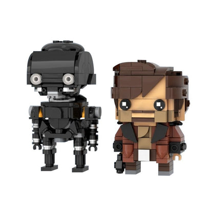 MOC-224585 Cassian Andor & K2SO Brickheadz LEGO MOC - Andor & Rogue One