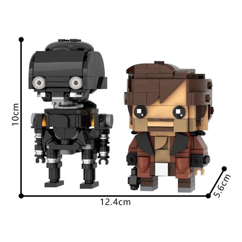 MOC-224585 Cassian Andor & K2SO Brickheadz LEGO MOC - Andor & Rogue One