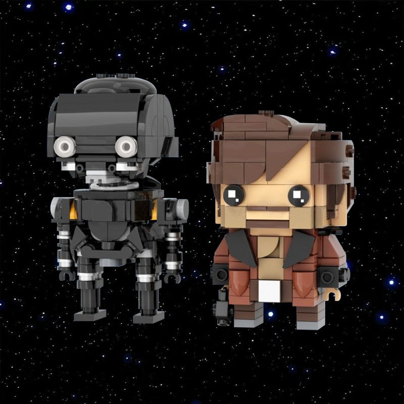 MOC-224585 Cassian Andor & K2SO Brickheadz LEGO MOC - Andor & Rogue One