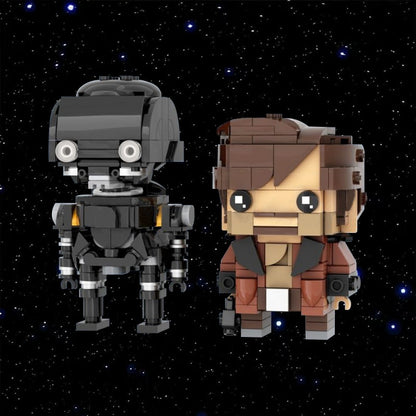 MOC-224585 Cassian Andor & K2SO Brickheadz LEGO MOC - Andor & Rogue One